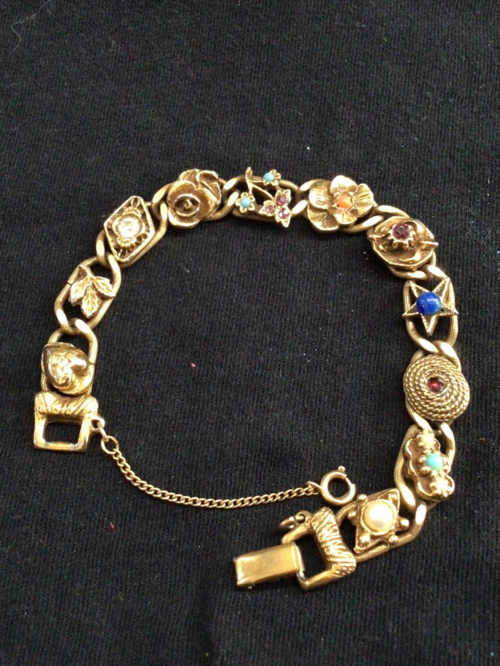 Vintage Goldette NYC Victorian revival style bracelet  from the 50s
